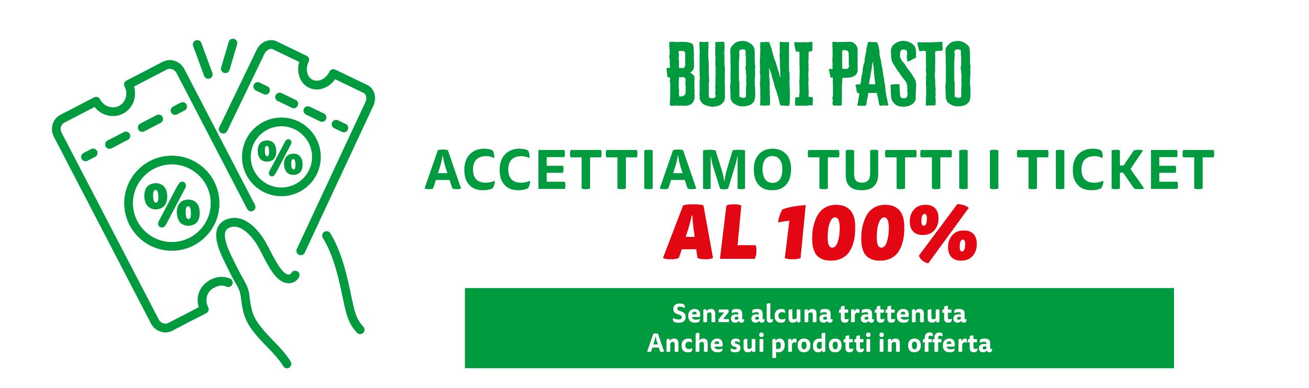 Servizio accettazione buoni pasto nei punti vendita PRO7