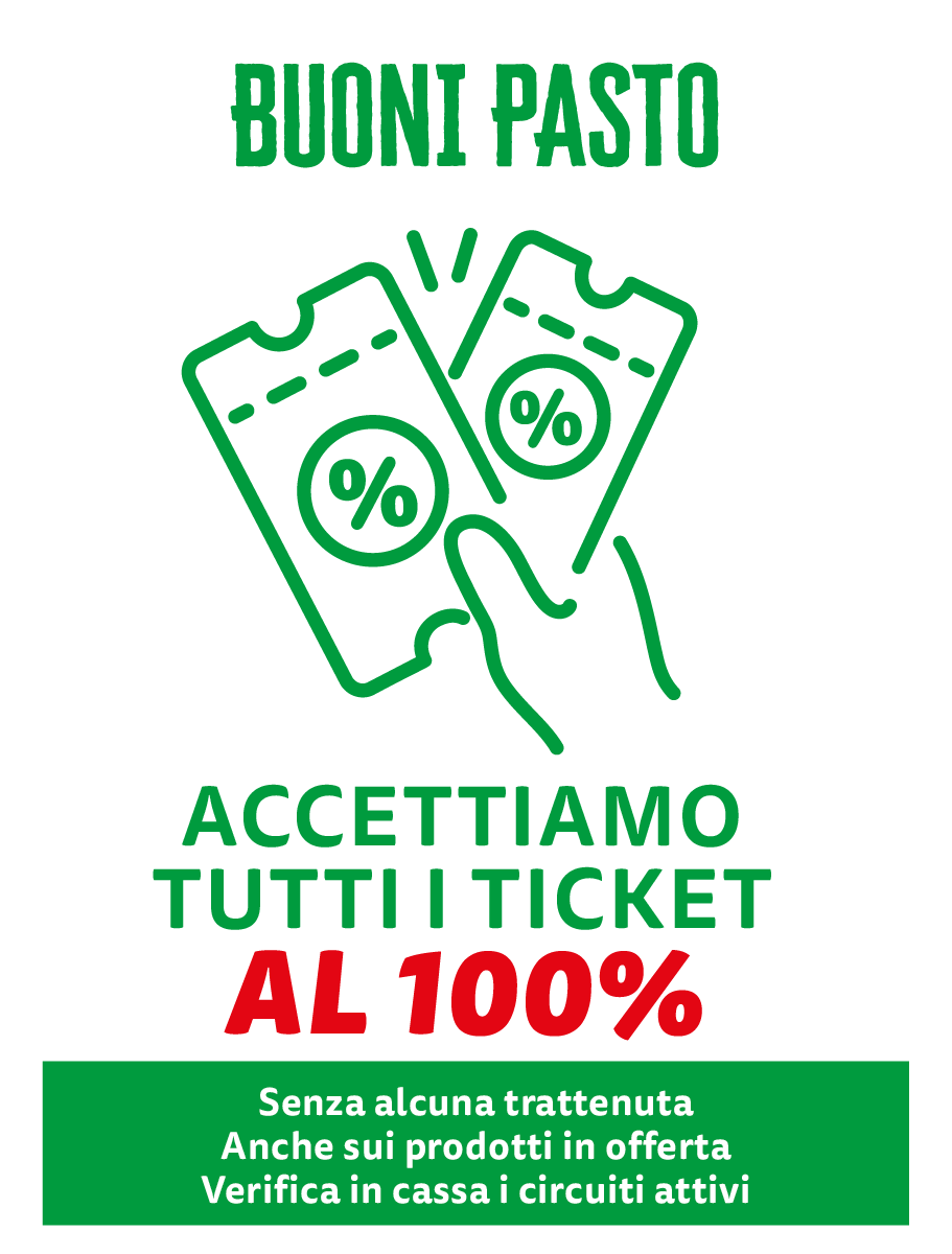 Servizio accettazione buoni pasto nei punti vendita PRO7